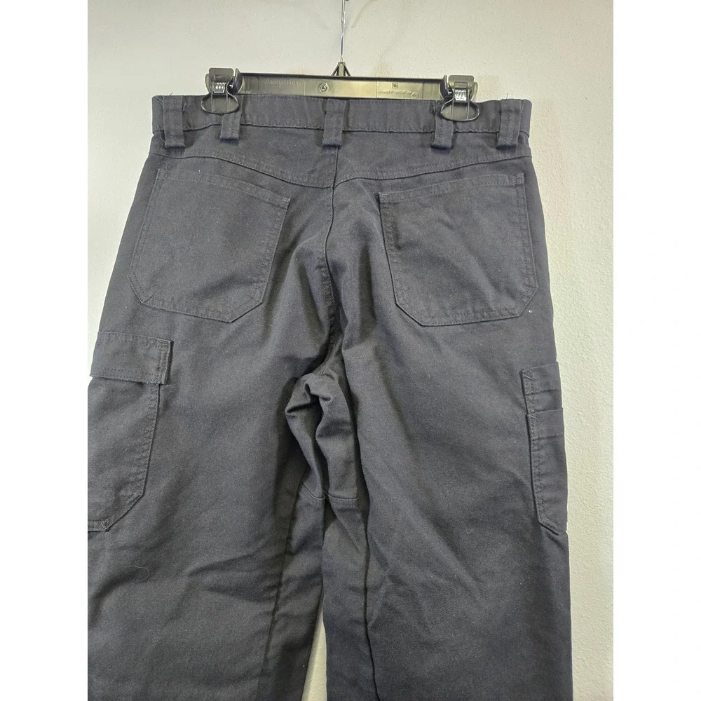 Red Kap Workwear Utility Cargo Pants Black Straight Leg 32x30